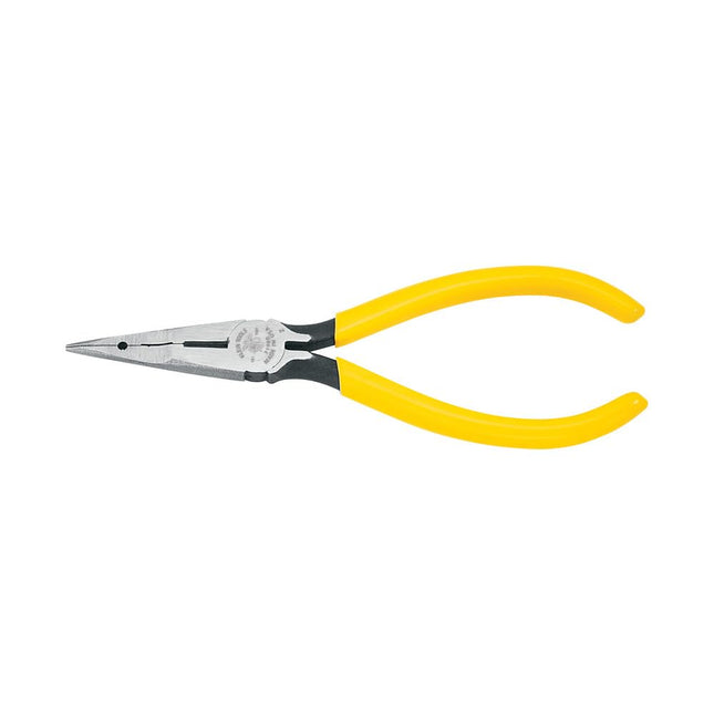 Klein Tools 71980 Long Nose Pliers with Curved Han