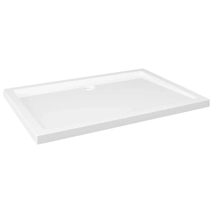 vidaXL Rectangular ABS Shower Base Tray White 70x1