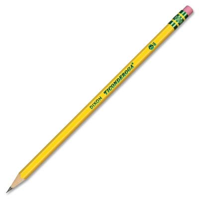 Ticonderoga Dixon Wood-Cased #2 HB Pencils, Box of 24, Yellow (13924)