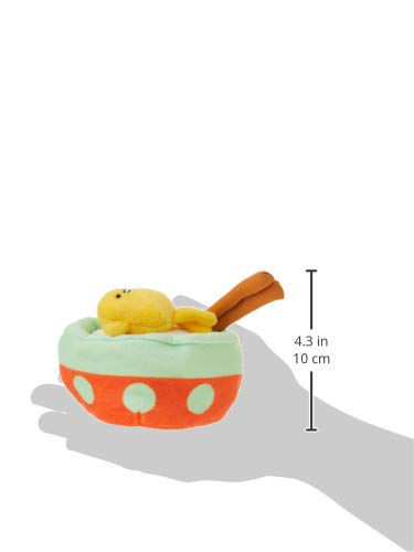GUND Sanrio Gudetama el Huevo Perezoso Tazón de Fideos con Palillos Peluche de 11.4 cm, Multicolor