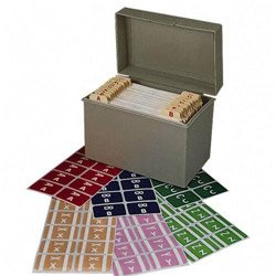 Etiquetas alfabéticas codificadas por colores AlphaZ ACCS de Smead, A-Z, colores surtidos (67170)