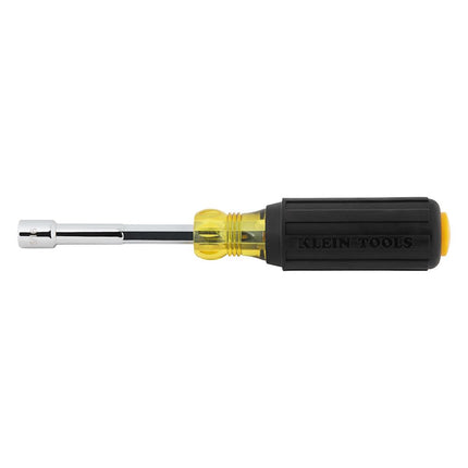 Klein Tools 654516 Heavy-Duty Hollow Shaft Nut Driver, Color-Coded 5/16-Inch Hex, Pass Through Design, 6-Point Socket, and Cushion-Grip Handle