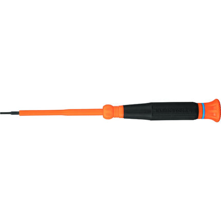 Klein Tools 6273INS Insulated Precision Screwdriver, 1/16-Inch Mini Electrician Screwdriver, 1000-Volt Cushion Grip Handle
