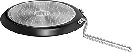 Hawkins Futura Induction Compatible Hard Anodised Flat Tava, 26 cm Diameter, Black