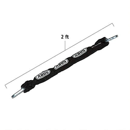 ABUS Hardened Steel 12KS 2 Foot 1/2" Thick Square Security Chain for Bikes, Containers, Trailers, ATV's, Motorcycles and Personal/Industrial Property