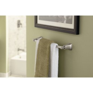 Moen YB5424WR Kingsley 24-Inch Bathroom Single Towel Bar, Wrought Iron