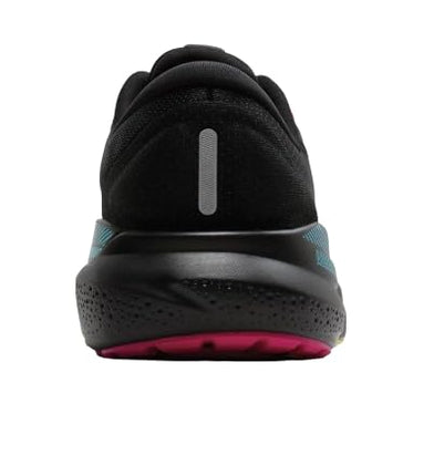 Brooks Women’s Adrenaline GTS 24 Supportive Running Shoe, Black/Yellow/Fuchsia, 5.5 UK