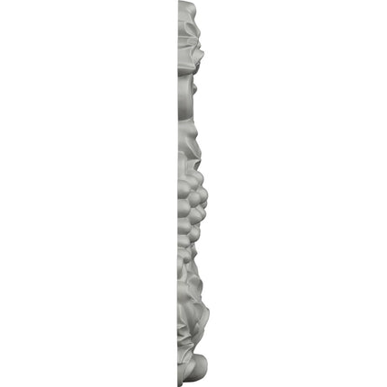 Ekena ONL05X08X01GR 5 1/2" W x 8 5/8" H x 1" P Small Grape and Leaf Onlay, Primed