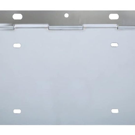 Chrome 1 License Plated Angled Holder w/Hinge