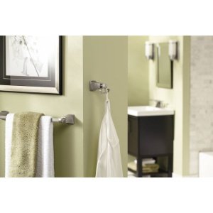 Moen YB5403WR Kingsley Double Robe Hook, Wrought Iron