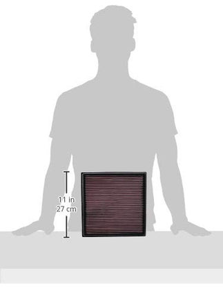 K&N 33-2966 Replacement Air Filter,Heather Red