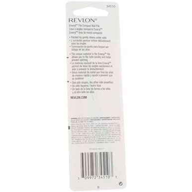 Revlon Rev Compact Emery File Size 1Ea Comapact Emeryl File Pack Of 4
