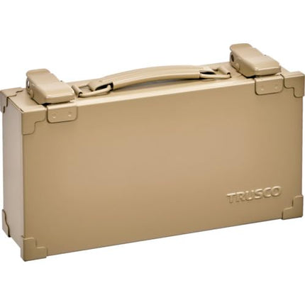 TRUSCO CT-260-LS Trunk Type Tool Box, Light Sand, 10.6 x 5.7 x 2.8 inches (270 x 145 x 70 mm)