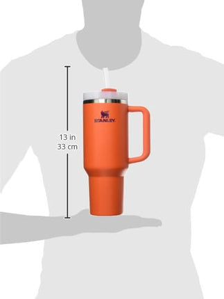 Vaso térmico Stanley Quencher H2.0 FlowState de acero inoxidable con tapa y pajita para agua, té helado o café, batidos y más, Tigerlily Plum, 40oz, 10-11824-060