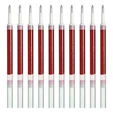 Pentel Refill Ink for EnerGel Liquid Gel Pen, 0.7 mm, Red Ink Value Set of 10 with Ecology Sticky Notes