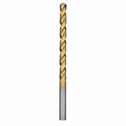 BOSCH TI2142 Broca de metal con revestimiento de nitruro de titanio de 1 pieza, de 6.0 mm x 9.8 cm, con vástago reducido de 9.5 mm para aplicaciones en aceros al carbono de gran calibre, metal de calibre ligero, madera dura