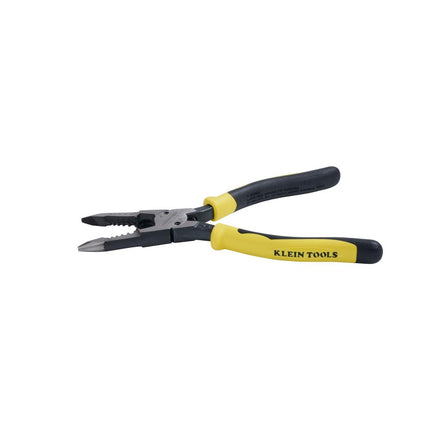 Klein Tools J206-8C Long Nose All-Purpose Spring Loaded Pliers, Forged Steel with Dual Material Journeyman Handles