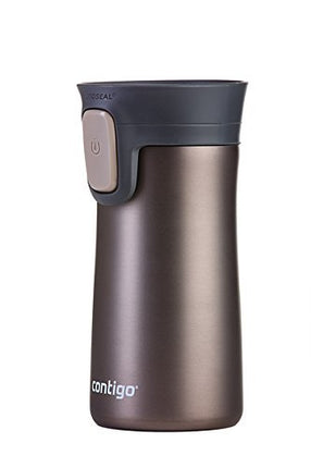 Contigo Pinnacle Autoseal Travel Mug, Stainless Steel Thermal Mug, Vacuum Flask, Leakproof Tumbler, Coffee Mug with BPA Free Easy-Clean Lid, 300 ml, Tans Matte