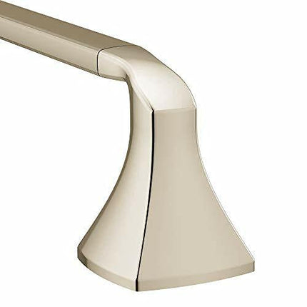 Moen YB5118NL Voss Collection 18-Inch Bathroom Towel Bar, Polished Nickel