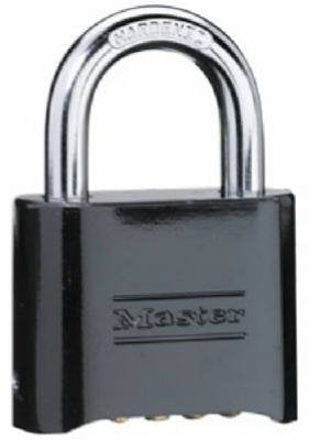 Master Lock 178D Set-Your-Own Combination Padlock, Die-Cast, Black (Pack of 2)