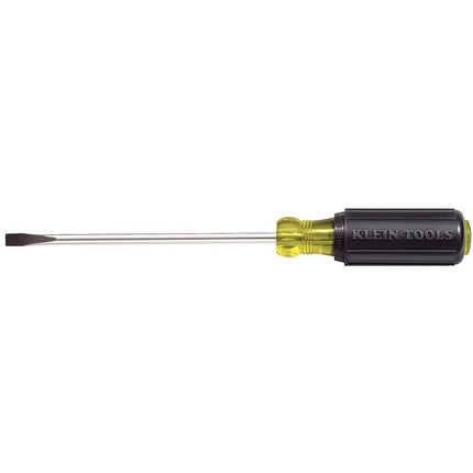 Klein Tools 605-6 1/4-Inch Cabinet Tip Screwdriver, Heavy Duty, 6-Inch, Made in USA