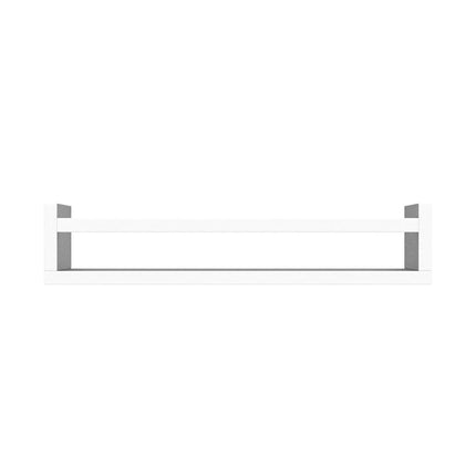 Onlysky Set of 4 Wall-Mounted Kid's Bookshelf - White Floating Nursery Book Shelves - Durable Wood Construction - Ideal for Nursery Decor, Kids Room, Toy Storage