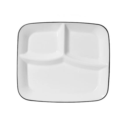 OnePine Porcelain Healthy Eating Plate, Diet Dinne