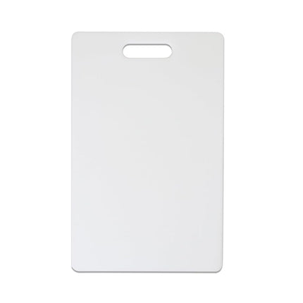 Dexas NSF Polysafe Cutting Board with Handle, 9.5 by 15 inches, White