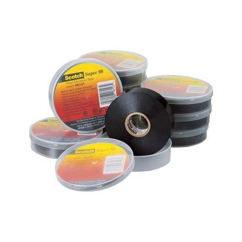 Scotch Super 88 Electrical Tape, 3/4 x 66' x 0.0085, 10 per Case by Scotch