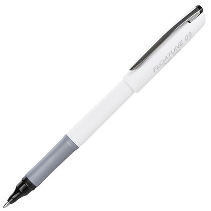 Pentel Floatune Skip-Free Rollerball Pen, 0.8mm Medium Line, Black Ink, 2 Pack