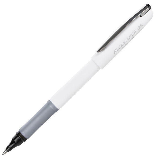 Bolígrafo Roller Pentel Floatune sin saltos, línea media de 0,8 mm, tinta negra, paquete de 2
