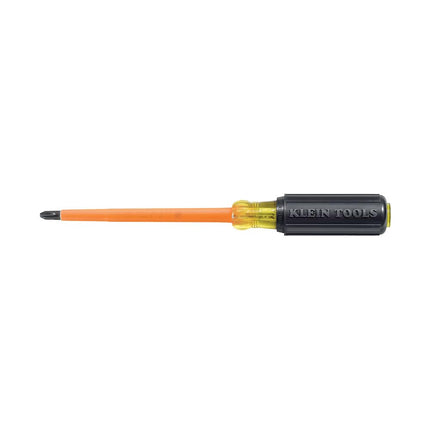 Klein Tools 603-4-INS Insulated Screwdriver, #2 Phillips Tip, 4-Inch, Made in USA
