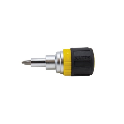 Klein 32593 Ratcheting Stubby Screwdriver, Black