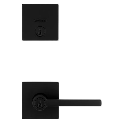 Kwikset 99910-068 Halifax Deadbolt Combo Pack, Matte Black, No Size