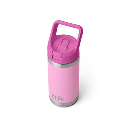 YETI Rambler Jr. 12 oz Kids Bottle, with Straw Cap, Power Pink/Wildflower