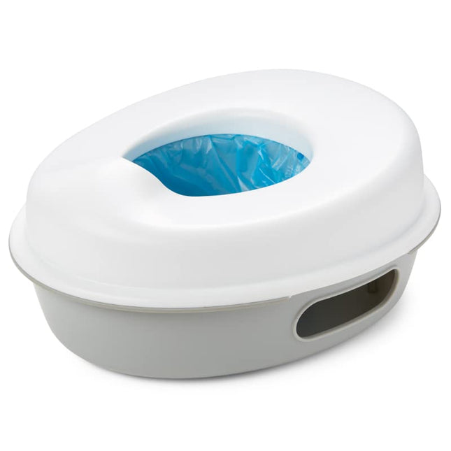 Skip Hop Go Time Multi-Stage 3 in 1 Potty Seat, White/Grey