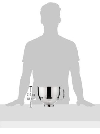 KitchenAid 4.8 Litre Stainless Steel Bowl for Tilt-Head Stand Mixer, 4.8 Litre Capacity