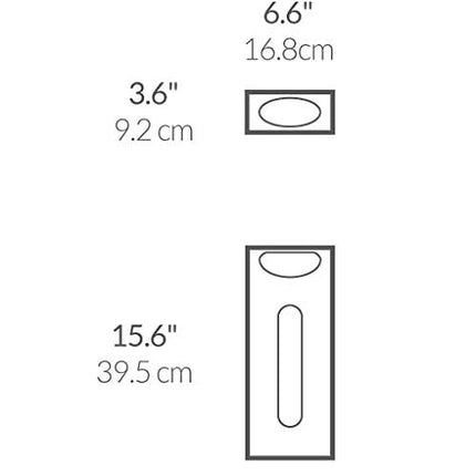 simplehuman Wall Mount Grocery Bag Dispenser, Brushed Stainless Steel