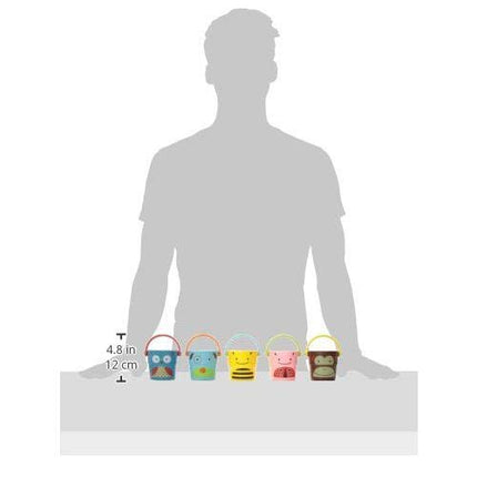 Skip Hop Zoo Stack and Pour Buckets, 5 Count (Pack of 1)