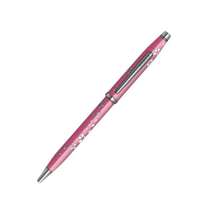CROSS Century II AT0082-162 Limited Edition Sakura Day and Night Collection - Twist-Action ‎Brass Resin Ballpoint Pen with ‎Contoured Grip and Black Ink, Medium Point, 1 Pack, Daylight Pink