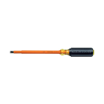 Klein Tools 602-8-INS Insulated Screwdriver, 3/8-Inch Cabinet Tip with 8-Inch Shank, Made in USA