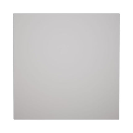 4 1/2"W x 4 1/2"H x 1 1/8"P Americraft Solid Paint Grade Wood Square Rosette with Center Bullseye with Decorative Edge, Primed Pine