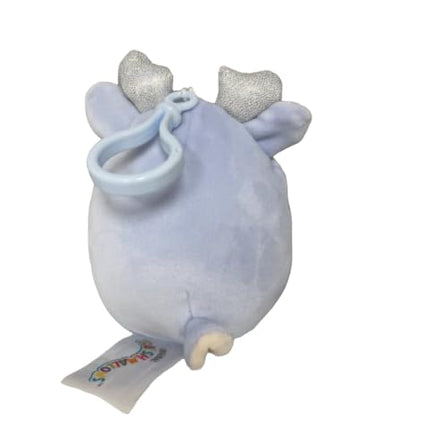 Squishmallows Official KellyToy Christmas 2023 Holiday Clip-on 3.5-inch Plush (Farryn Fawn Reindeer)
