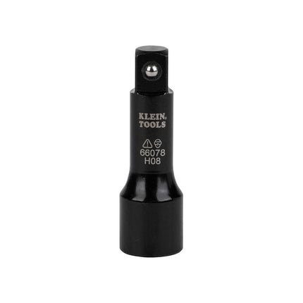 Klein Tools 66078 Impact Flip Socket Adapter, Large 1/2 to 1/2 -Inch Square Adapter, Use with Klein Tools Flip Impact Socket Set 66070