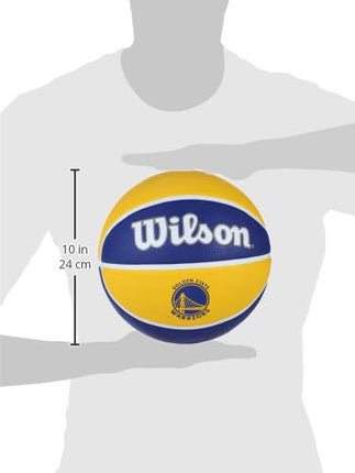 Wilson Golden State Warriors Basketball (7) (Yellow/Blue)
