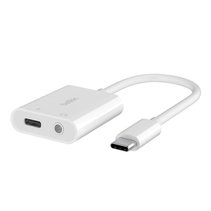 Belkin RockStar™ 3.5mm Audio + USB-C® Charge Adapt