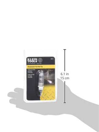 Klein Tools 56119 Fish Rod Tip, Wire Pulling Through Conduit is Easier with Illuminated Fish Rod Tip
