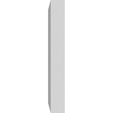 Ekena Millwork ROSP040X040X050SDG02 Standard Sedgwick Bullseye Rosette with Square Edge, 4"W x 4"H x 1/2"P