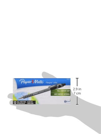 Paper Mate Flex Grip Rt 1.0Mm Pen, Black 12-Pack