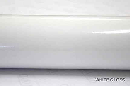 VViViD White High Gloss Realistic Paint-Like Microfinish Vinyl Wrap Roll XPO Air Release Technology (6ft x 5ft (Hood, Roof or Trunk Wrap Kit))